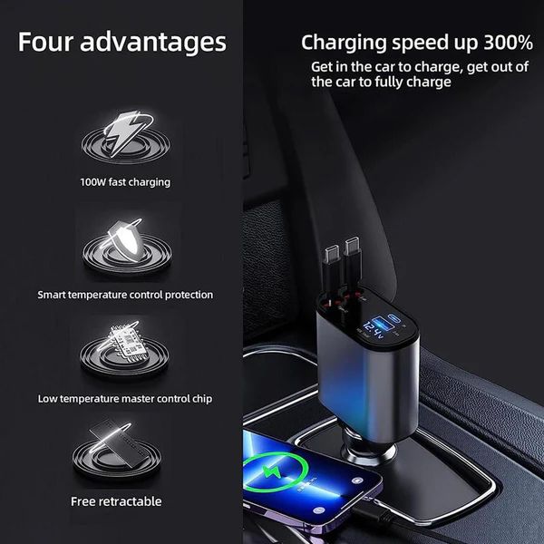 4-in-1 Multi Car Charger