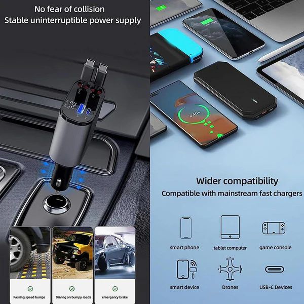 4-in-1 Multi Car Charger