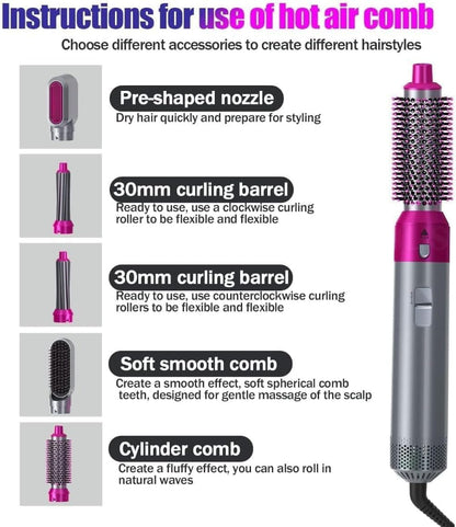 5-in-1 Hot Air Brush Styler