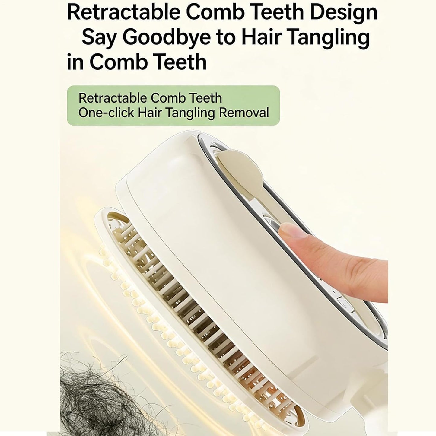 Rechargeable Steam Brush Detangling Tool with Oil