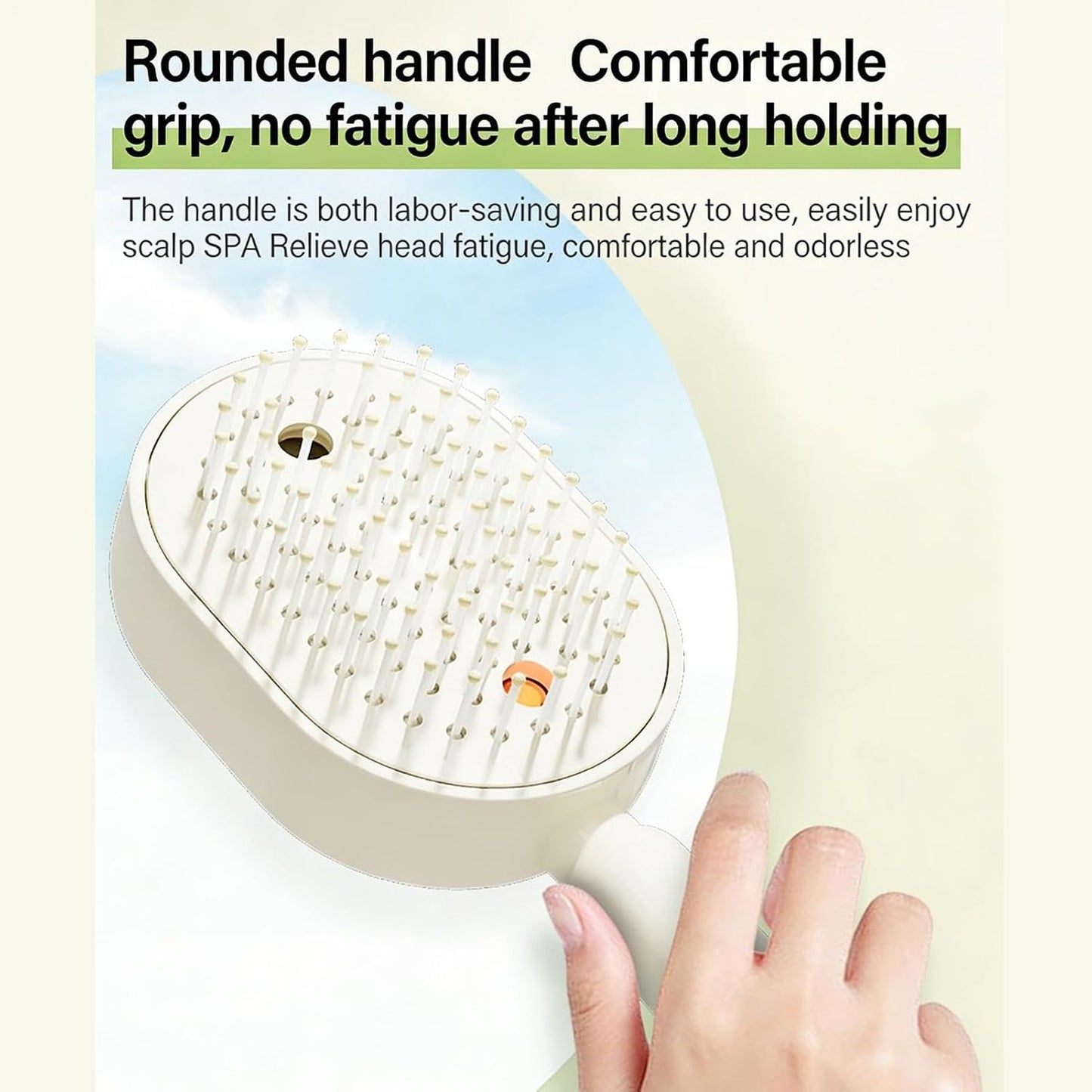 Rechargeable Steam Brush Detangling Tool with Oil
