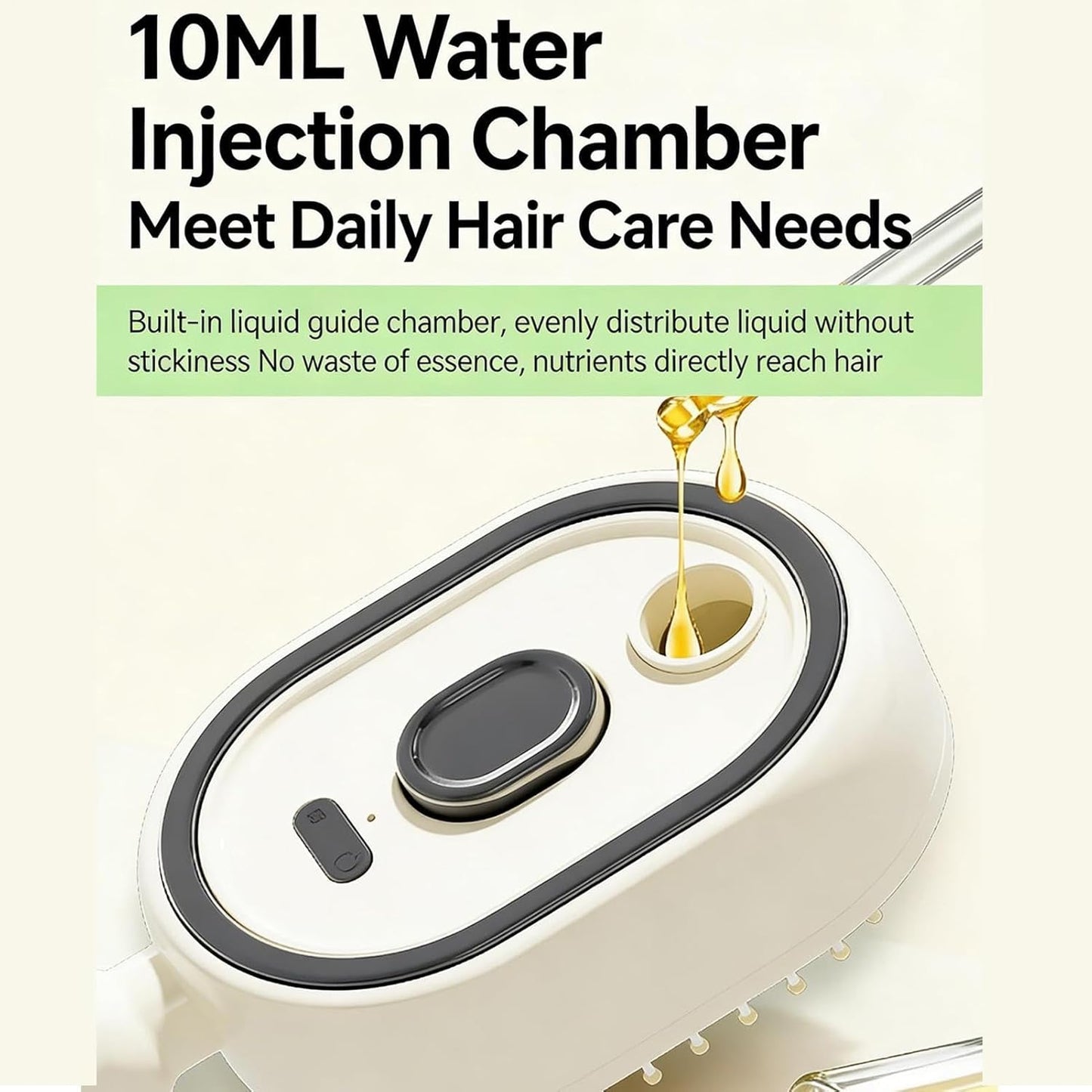 Rechargeable Steam Brush Detangling Tool with Oil