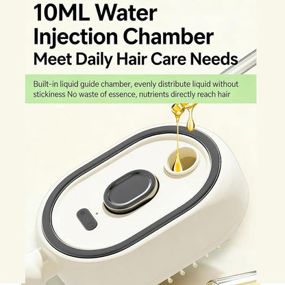 Rechargeable Steam Brush Detangling Tool with Oil