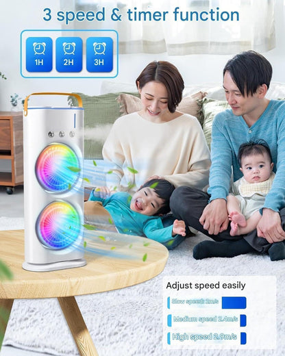 Rechargeable double ended Spray Fan