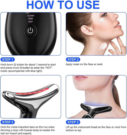 Facial Neck Lifting Machine Sonic Face Massager