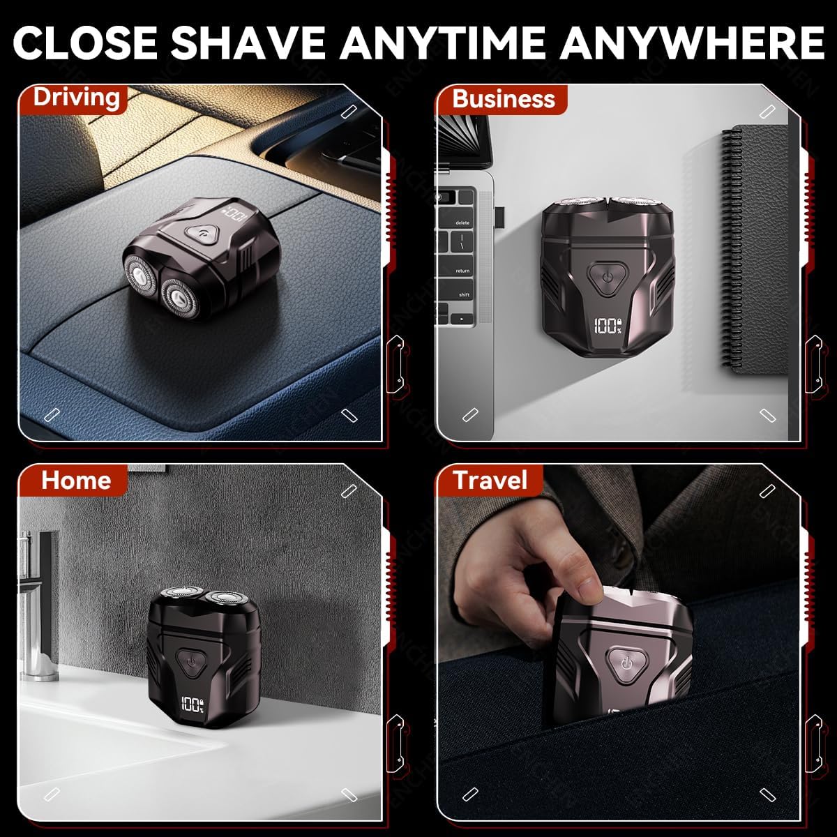 Rechargeable Waterproof Shaver