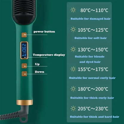 2-in-1 Comb Hair Straightener