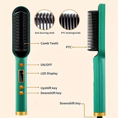 2-in-1 Comb Hair Straightener