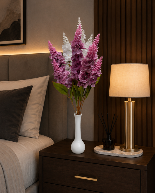 Luxury Artificial Purple & Pink Flower Arrangement | Premium Home Décor